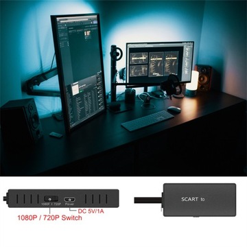 do HDMI, łączący dodatkowe adaptery sygnału Adapte