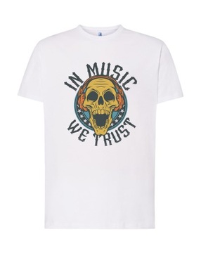 IN MUSIC WE TRUST - Koszulka muzyczna z czaszką