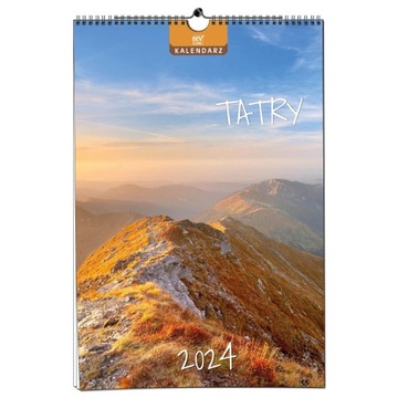 Kalendarz 2024 ścienny B3 33 x 48 cm 13 planszowy TATRY