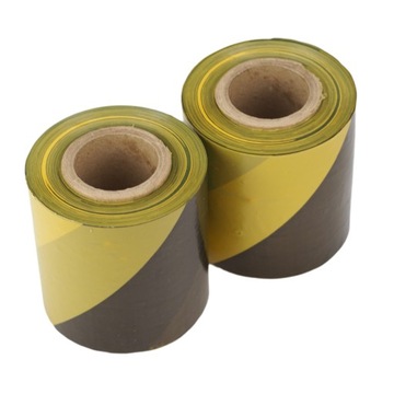 ПРЕДУПРЕЖДАЮЩАЯ ЛЕНТА ЖЕЛТАЯ ЧЕРНАЯ 100м