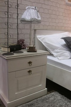 Lima белая прикроватная тумбочка с ящиком