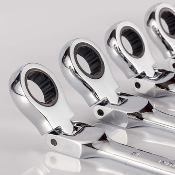 КЛЮЧИ С ТРЕЩОТКОЙ, 8-19ММ, 12 шт., НАБОР КЛЮЧЕЙ