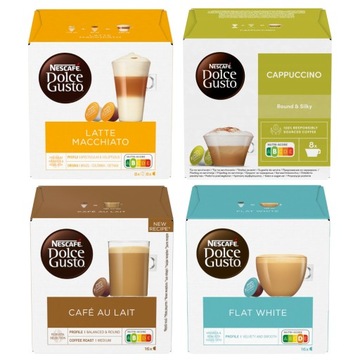 Zestaw Kaw w kapsułkach Nescafe Dolce Gusto16 kapsułek x4