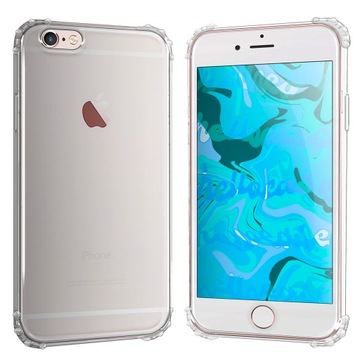 БРОНЯНЫЙ ЧЕХОЛ ДЛЯ IPHONE 6/6S | КОРПУС СИЛИКОНОВАЯ РЕЗИНА SLIM ANTI SHOCK + СТЕКЛО