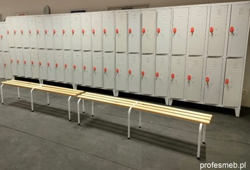 Скамейка гардеробная на металлическом каркасе, 120 см.