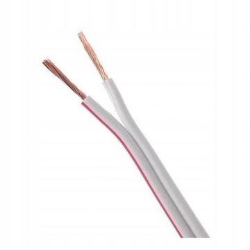 Przewód/kabel do taśm LED 2-żyłowy 2x1biały TLY 1m