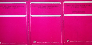 Zakony św Franciszka w Polsce w latach 1772