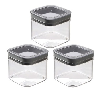 CURVER 3 POJEMNIKI NA ŻYWNOŚĆ 0,8 l ARTYKUŁY SYPKIE DRY CUBE RYŻ MAKARON