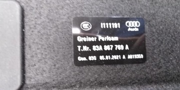 AUDI Q3 83A POLIČKA KUFRU 83A867769A