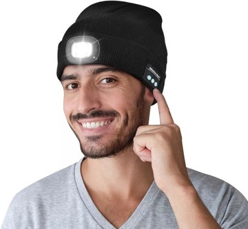 Шапка с bluetooth-наушниками и светодиодной подсветкой