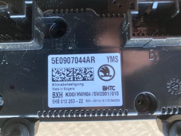 PANEL KLIMATIZACE SKODA OCTAVIA III FACELIFT WEBASTO