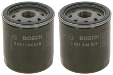 2× BOSCH 0 451 104 026 FILTR OLEJE