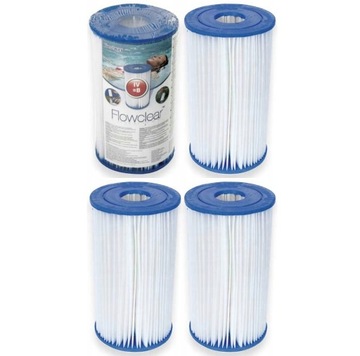 4 X Filtr Pompy Basenowej Basenu Wkład Filtracyjny BESTWAY IV INTEX B 58095