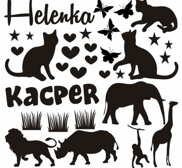 Наклейка на стену для детей с именем