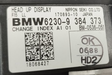 A306 DISPLEJ HEAD UP BMW F15 X5 F85 9384373