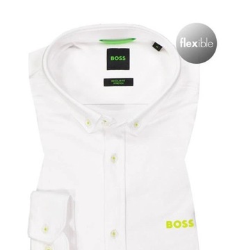 HUGO BOSS stylowa koszula regular fit WHITE XL