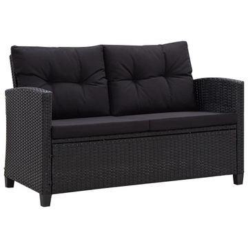 Sofa ogrodowa VidaXL 46155 czarna