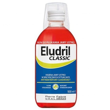 ELUDRIL CLASSIC Płyn do pł/ jamy ustnej, 500ml