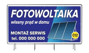 РЕКЛАМНЫЙ БАННЕР, БЕНТРАТ, ФОТОВАЛЬТАИКА 2х1м