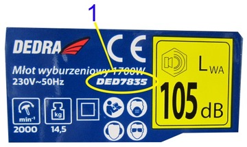 DEDRA OTWORNICA BI-METALOWA 121MM