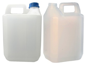 KANISTER POJEMNIK PLASTIKOWY BANIAK BAŃKA NA WODĘ PŁYNY CHEMIĘ 5L 5 SZTUK