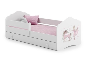Łóżko dziecięce 160x80 szuflada + materac FALA