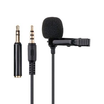 Mikrofon 3,5 mm krawatowy głośnomówiący Mini przewo N277.
