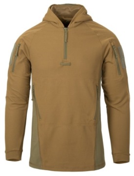 МУЖСКАЯ ТОЛСТОВКА С КАПЮШОНОМ-КЕНГУРУ RANGE HOODIE HELIKON COYOTE/ADAPTIV GREEN