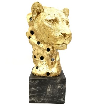 FIGURKA DEKORACJA LEOPARD PREZENT OZDOBA