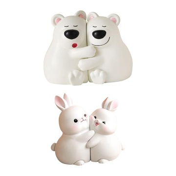 2 pary ślicznych zwierzątek Bookend Book Organizer Wsparcie dla ozdoby szafki