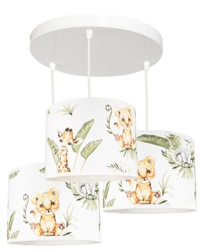 ŻYRANDOL LAMPA WISZĄCA SUFITOWA BOHO 3 JUNGLE LED