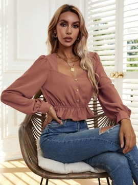 SHEIN TOP Z FALBANKĄ L 801