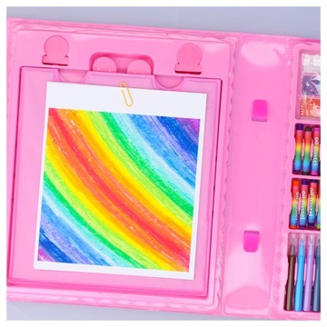 НАБОР ДЛЯ КРАСКИ, рисования, художественный, чемодан, 208 шт. маркеры, мелки