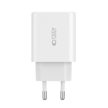 Настенное зарядное устройство Tech-Protect PD USB-C USB-A мощностью 30 Вт