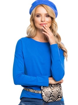 Wygodna BLUZKA DAMSKA BAWEŁNIANA longsleeve - L