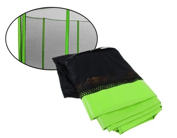 OCHRONNA SIATKA DO TRAMPOLINY 8 FT ZIELONA 244CM