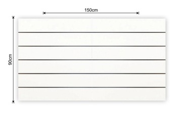 ПАНЕЛЬ НАСТЕННАЯ Spacewall Best-Line 150х90см 5 БАТТЕРС БЕЛЫЙ