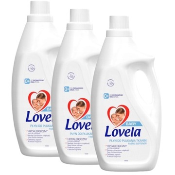 Lovela Płyn Hipoalergiczny do Płukania Tkanin 3x2L