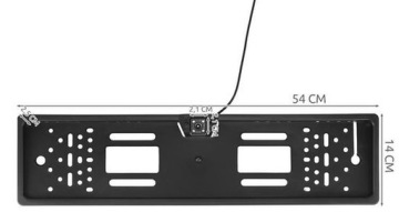 Камера заднего вида в рамке номерного знака с ИК-подсветкой