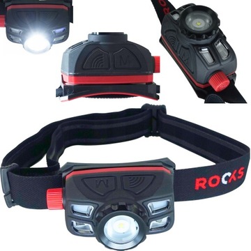 LATARKA CZOŁOWA LED Z SENSOREM RUCHU 450 LM ZOOM x 110 1400 mAh IP67 5W