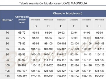 LOVE MAGNOLIA 9638 Biustonosz Stanik Usztywniany Push-up 75C