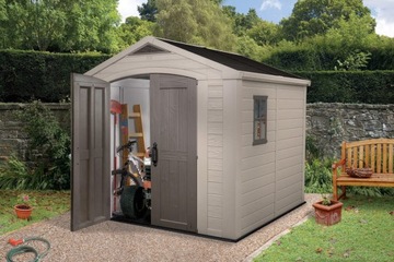 Сарай для инструментов KETER Factor 8X8 Бежевый и серый