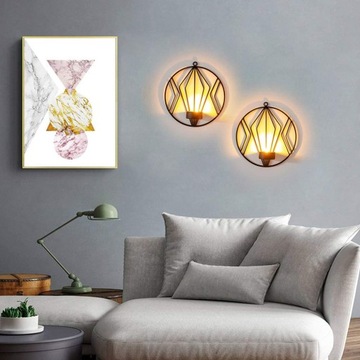 ŚWIECZNIKI ŚCIENNE ZESTAW METALOWE NA ŚCIANĘ LOFT