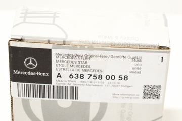 MERCEDES BENZÍN VITO W638 ZNAK NA ZADNÍ KRYT NOVÝ ORIGINÁLNÍ A638758005