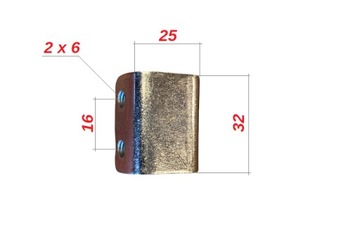 Вертикальный замок для алюминиевого борта H400 PL с ручкой