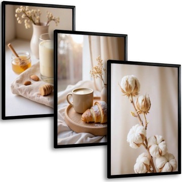 Бохо картины набор из 3 плакатов в каркасе украшения для кухонного салона
