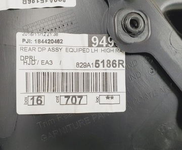 TAPICERKA BOCZEK DRZWI LEWY TYŁ DACIA DUSTER II