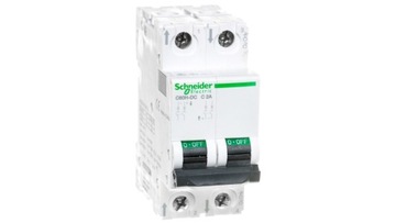 Schneider Wyłącznik nadprądowy C60H-DC C 2A 6kA 2P