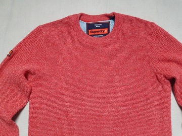 SUPERDRY - Męski Sweter roz. S Jak Nowy -