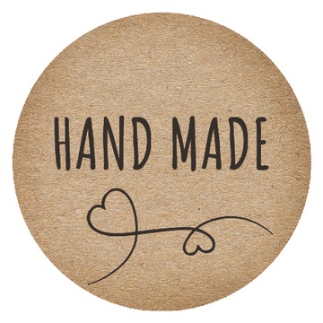 40 sztuk 5cm naklejki Ręcznie Robione Hand Made